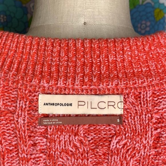 Anthropologie Pilcro Jasmine Cable-Knit Tunic Sweater Size: S - Picture 7 of 10